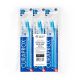 Heritage Medical KIDS ONE COLOR Delfinki – zestaw 3 niebieskich szczoteczek Curaprox CS 5500 kids w opakowaniu