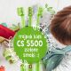 Trójpak Curaprox CS 5500 kids Zielone Smoki – zielone szczoteczki do zębów dla dzieci