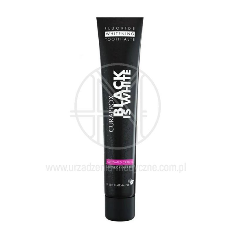 Pasta do zębów Curaprox Black is White 90 ml – delikatne wybielanie z węglem aktywnym