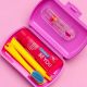 Curaprox Travel Set różowy z pastą Be you gin z tonikiem i persymona do higieny poza domem