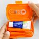 Curaprox Travel Set - Kids pomarańczowy z pastą kids słodka mięta 10 ml na kolonie