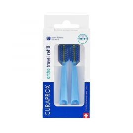 Niebieskie końcówki CS 5460 ortho travel do odświeżenia szczoteczki do aparatu