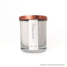 Świeca proszkowa The Candledust w szklanym pojemniku - 160g - Gin+Tonic