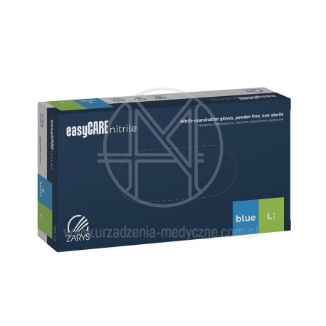 Nitrylowe, bezpudrowe rękawice diagnostyczne - rozmiar L