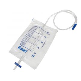 Worek na mocz, 2 L z wentylem i zaworem spustowym typu T