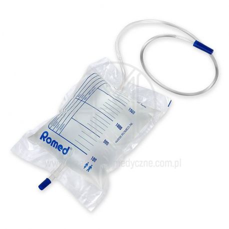 Worek na mocz ze spustem push-pull - pojemność 2L