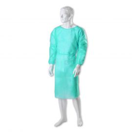 Fartuch medyczny jednorazowy z mankietami / włóknina 40 g/m²