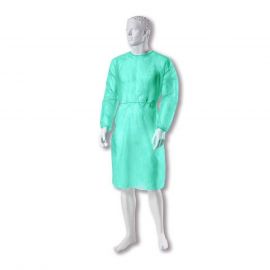 Fartuch medyczny jednorazowy z gumkami / włóknina 25 g/m²