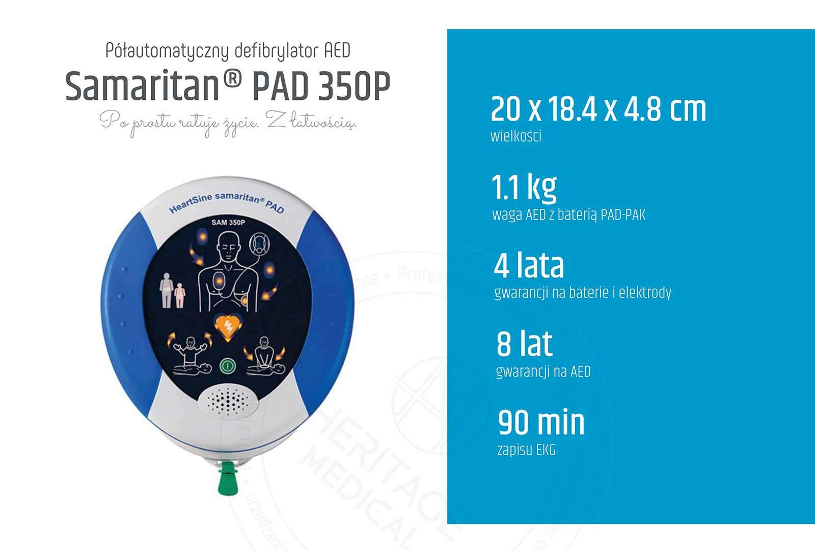 Zalety defibrylatora SAM 350P
