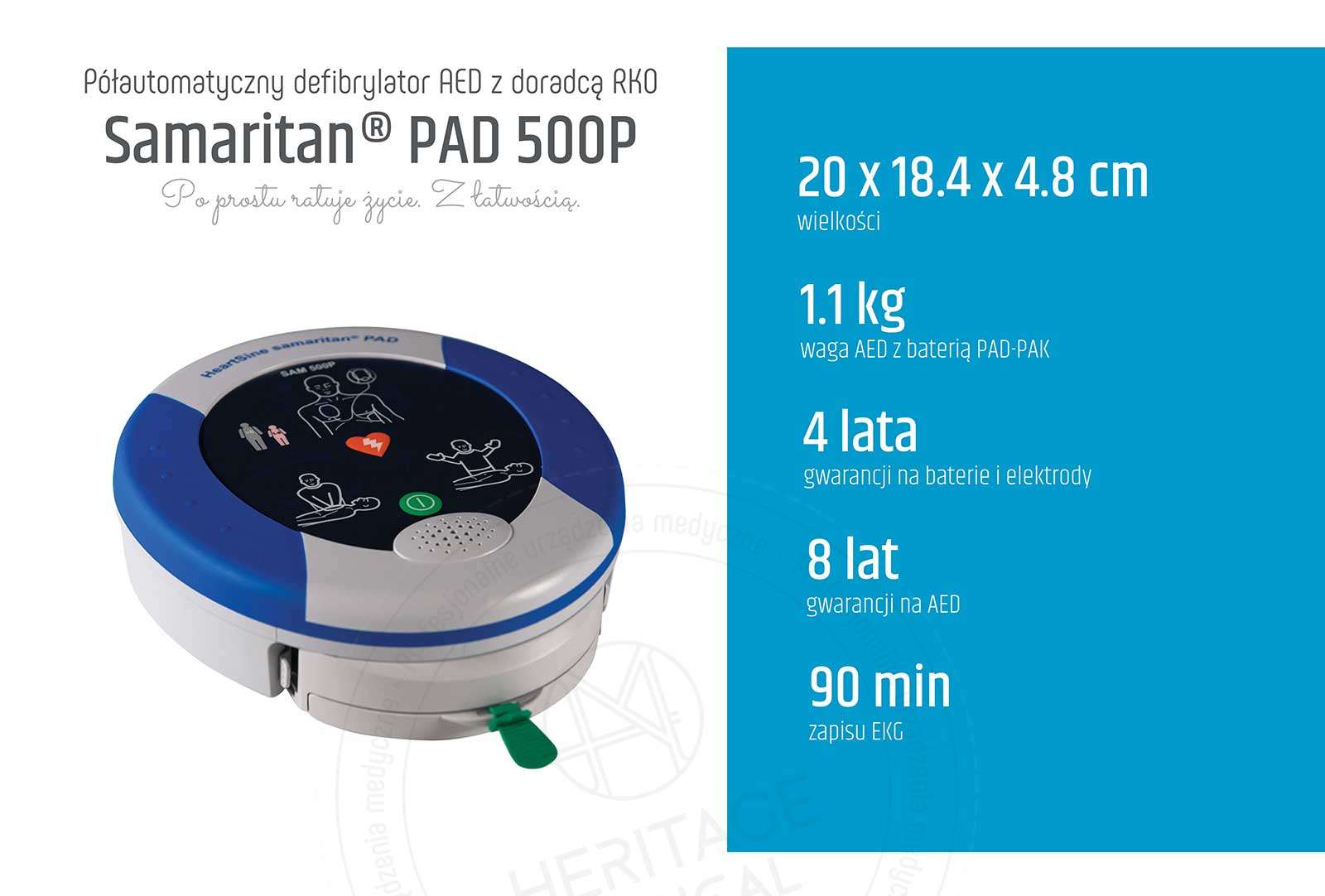 Zalety defibrylatora SAM 500P