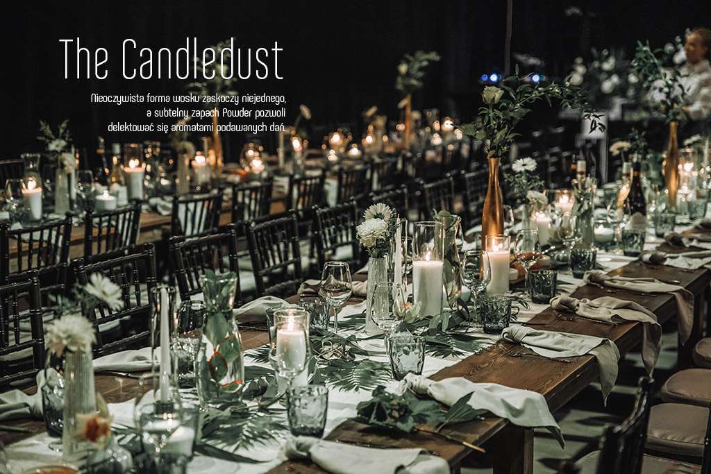 Świece proszkowe The Candledust dla gastronomii, hoteli i spa