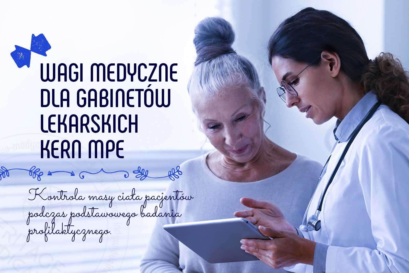 Solidnie wykonana, przystosowana do intensywnego użytku w placówkach medycznych waga osobowa KERN MPE z legalizacją