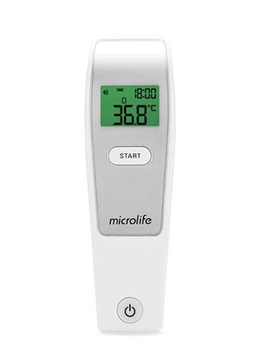 Pomiar temperatury ciała bezdotykowym termometrem Microlife