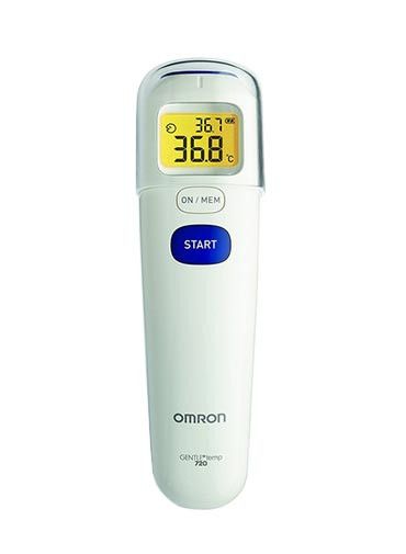 Pomiar temperatury ciała bezdotykowym termometrem Omron